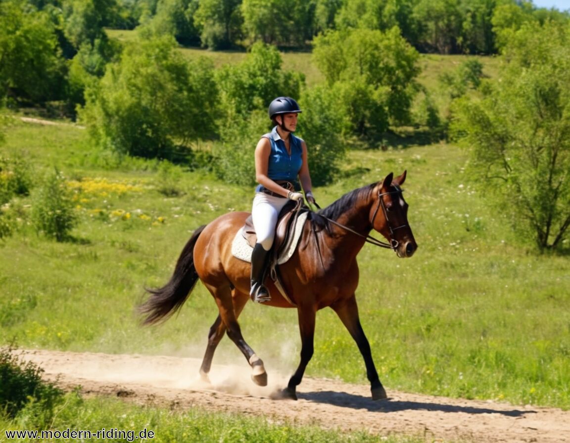 Tempo entsprechend Gelände anpassen - Reiten im Gelände: Die Sicherheitsregeln, die jeder kennen muss