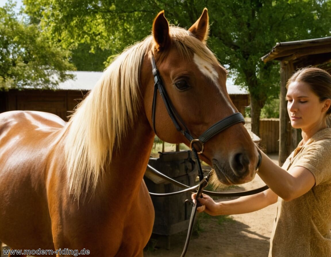 Pferde regelmäßig bürsten, um Schweiß zu entfernen - Sommerprobleme lösen: Fliegen, Hitze, Schweiß – so schützt du dein Pferd
